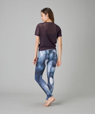 Chacott Chacott BALANCE インクアートプリントレギンス ブラックＰＴ