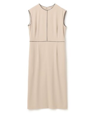 BEIGE， 【L-size】CINDY / クルーネックドレス Sand × Black