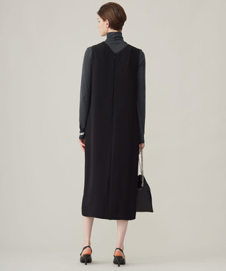 ICB 【洗える】 パウダリーチュール ハイネックトップス チャコール系