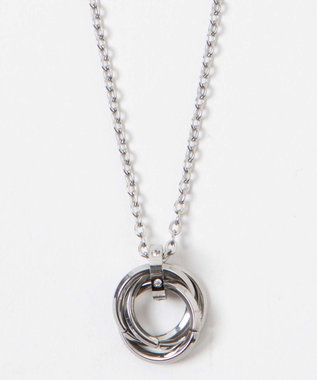 WEGO ミニトリプルリングチェーンネックレス シルバー