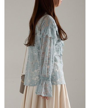 Te chichi レースフリルレイヤードブラウス《2025winter catalog item》 ミント