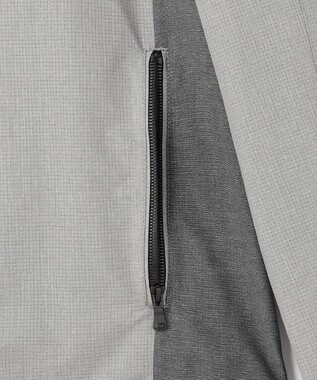 JOSEPH HOMME クールドッツストレッチ　フードブルゾン ライトグレー系