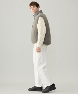 UNFILO MENS ウォーム ライトムーブ リバーシブルベスト [24年秋冬商品] グレー