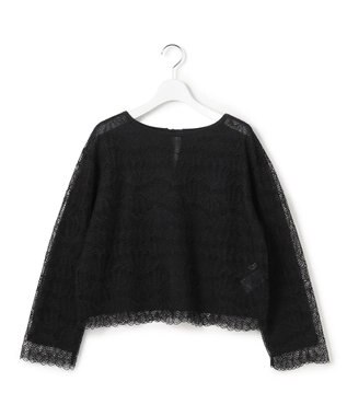 23区 L 【先行予約】ラッセルレース 2WAY ニット ブラック系