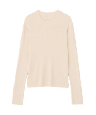 Green Parks 袖口金釦リブニットプルオーバー White