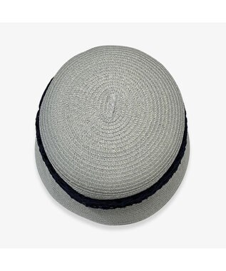 林八百吉商店 un chapeau  リネンブレードハット グレー
