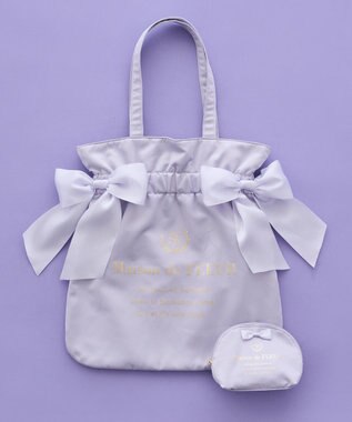 Maison de FLEUR 《セット商品》ダブルリボンギャザートート・ポーチ