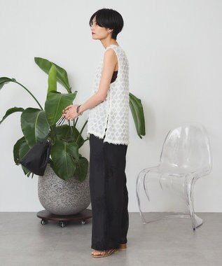 AMERICAN HOLIC Ｖネックシャギーベスト Ivory