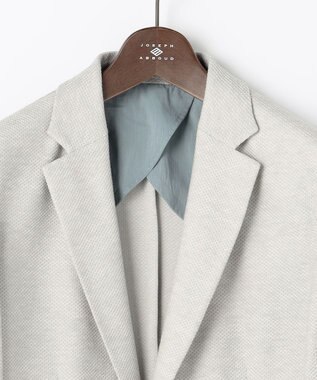 JOSEPH ABBOUD 【キングサイズ・JAPANファブリック/軽量/ジャージー素材】 サマージャージージャケット ライトグレー系
