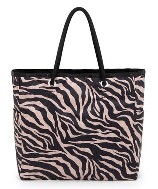 LeSportsac LARGE 2 WAY TOTE/ラフィアゼブラ/ブラック ラフィアゼブラ/ブラック