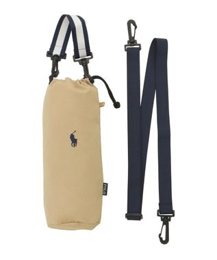 MOONBAT POLO RALPH LAUREN ポロポニー刺繍 リップハンドル付ミニ傘袋 ベージュ