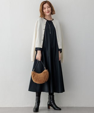 23区 【VIOLAd'ORO】ボア ワンショルダーバッグ ブラウン系