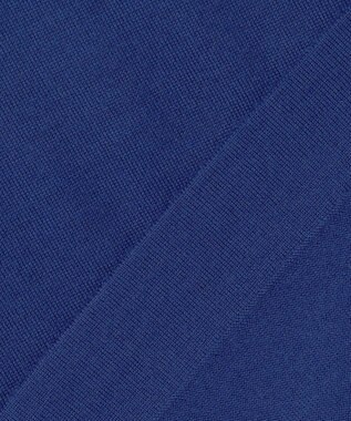 23区 【洗える】コンパクトウール ポンチョ ブルー系