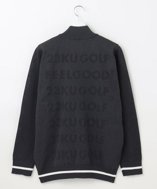 23区GOLF 【MEN】【ウォッシャブル】フルジップニットブルゾン グレー系