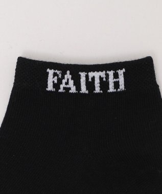 WEGO FAITHロゴショートソックス ブラック
