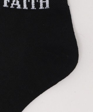 WEGO FAITHロゴショートソックス ブラック