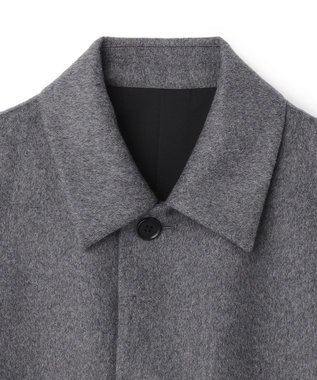 JOSEPH HOMME 【新素材】ライトウールシャギー　ステンカラーコート グレー系