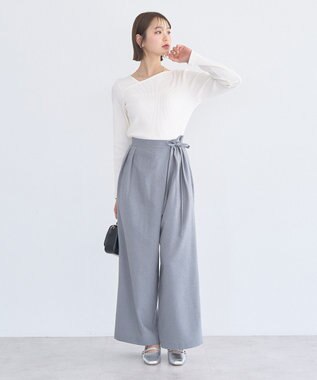 earth music&ecology ラップパンツ Gray