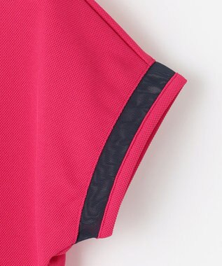 23区GOLF 【WOMEN】エイトロックカノコ カラーポロシャツ ピンク系