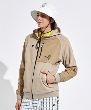 PW CIRCULUS 【MEN】DIMPLE  ジップアップ フーディ ベージュ系
