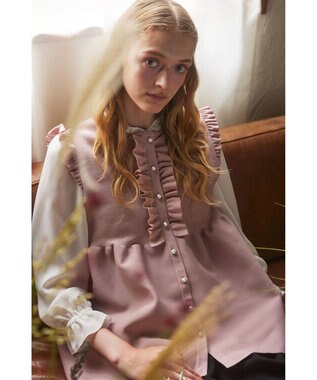 TOCCA 【洗える】DOLLY GILET ニットジレ ピンク系