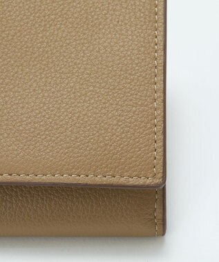 TOPKAPI 【TREASURE TOPKAPI】ソフトレザー ベルトデザイン 長財布　 グレージュ