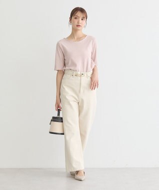 earth music&ecology ビットベルト Ivory