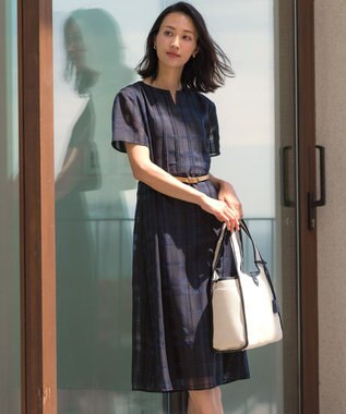 J.PRESS LADIES S シャドーチェック ワンピース