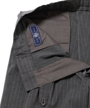 J.PRESS MEN 【J.PRESS ORIGINALS】【UNISEX】Stretch Stripe Archive 2Tuck Shorts グレー系1