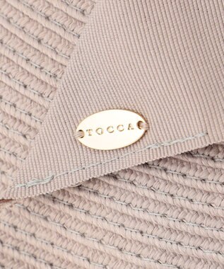 TOCCA 【UV90%以上カット・吸水速乾・抗菌防臭・洗える・サイズ調整可】POINT OF RIBBON BRAIDHAT 帽子 ライトグレー系