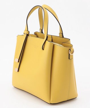 LA BAGAGERIE 【MONICA】ボウタイリボンハンドバッグ イエロー【WEB限定カラー】