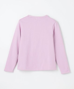 組曲 KIDS 【150-160㎝】オーナメント刺繍 トレーナー ライラック系