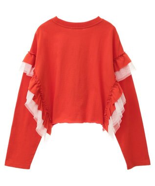 Green Parks ミッキー＆フレンズ／袖フリルショート丈ＴＥＥⅡ Red