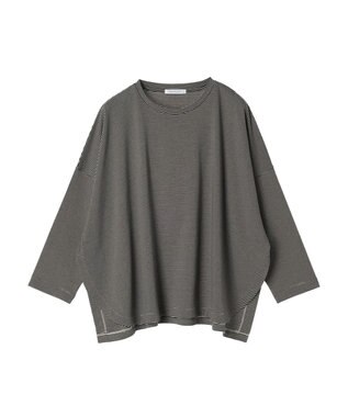 AMERICAN HOLIC ＵＶカット加工ワイドカットプルオーバー Border Mocha