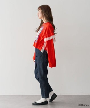 Green Parks ミッキー＆フレンズ／袖フリルショート丈ＴＥＥⅡ Red