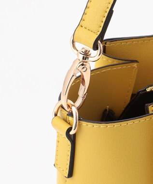 LA BAGAGERIE 【MONICA】ボウタイリボンハンドバッグ イエロー【WEB限定カラー】