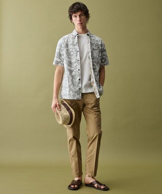 JOSEPH ABBOUD 【キングサイズ・KAHALAコラボレーション・JAPANファブリック】カハラアロハ Tシャツ ホワイト系