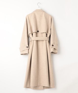 Feroux 【古畑星夏さん着用】スタンドネックウールライク コート ベージュ系