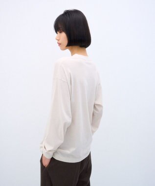 ATON FRESCA NUBUCK | オーバーサイズプルオーバー WARM WHITE