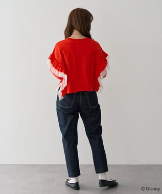 Green Parks ミッキー＆フレンズ／袖フリルショート丈ＴＥＥⅡ Red