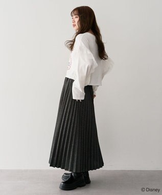 Green Parks ミッキー＆フレンズ／袖フリルショート丈ＴＥＥⅡ Off White