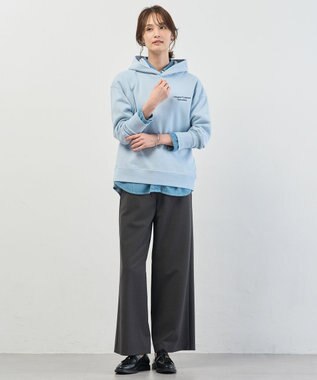 J.PRESS LADIES 【WEB限定】ロゴ裏毛 パーカー 【WEB限定】サックス系
