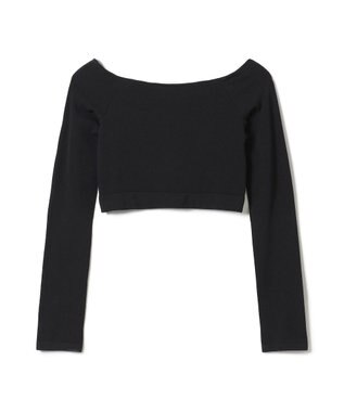 Chacott ショートトップ（長袖） ブラック