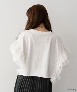 Green Parks ミッキー＆フレンズ／袖フリルショート丈ＴＥＥⅡ Off White