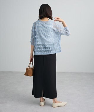 Green Parks ＳＥＴ２点カットフェザープルオーバー＋インナー Grayish Blue