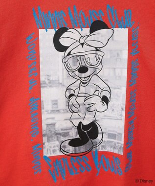 Green Parks ミッキー＆フレンズ／袖フリルショート丈ＴＥＥⅡ Red