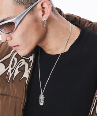 WEGO Mモチーフドッグタグネックレス