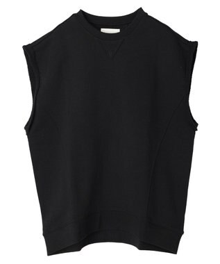 Green Parks ・Ｄｏｕｂｌｅ　Ｆｌａｇｓ　ウラケノースリーブスウェット Black