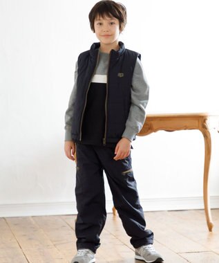 J.PRESS KIDS 【140-170cm】ブル刺繍 ブロッキングトレーナー ライトグレー系2