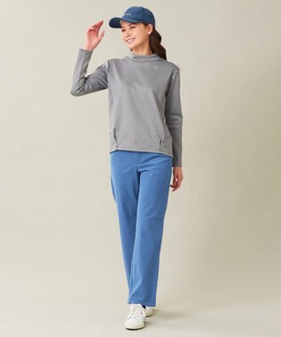 23区GOLF 【WOMEN】【ストレッチ】コーデュロイ カラーパンツ サックスブルー系